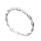 Fashion Jewelry Diamond Embedded Twisted Shape Gift Attractive Dating Women Ring