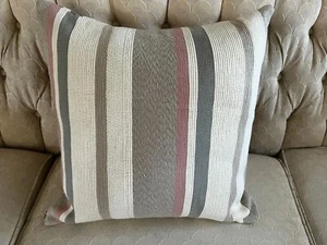 Ralph Lauren Home 20"x20" Mesa Striped Large Throw Pillow With Feather Insert - Picture 1 of 11