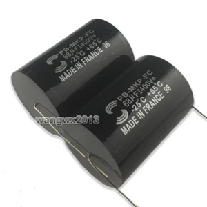 2pcs 68uF 400V Audio altavoz divisor de frecuencia crossover condensador de no polaridad - Imagen 1 de 8