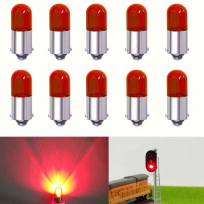 10Pcs #53 1445R Red LED Bulbs Light (AKA L53R, 53-301/L53G, 53-302) For Lionel - Image 1 of 4