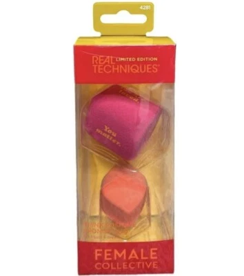 Real Techniques Female Collective Think Positive Beauty Sponge Duo Gift Idea Foto 1 de 2