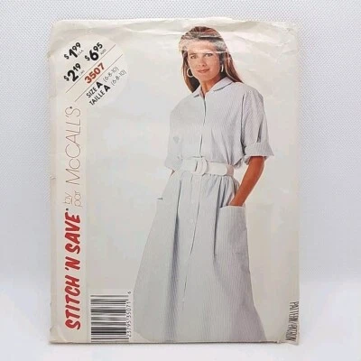 McCall's Stitch N' Save 3507 Misses' Shirt Skirt Sewing Pattern Size 6-10 Uncut - Image 1 of 4