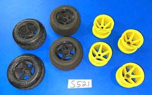 HPI 2 SETS OF VINTAGE RIMS AND 1 SET OF TIRES NEW REAR & FRONT USED - Picture 1 of 19