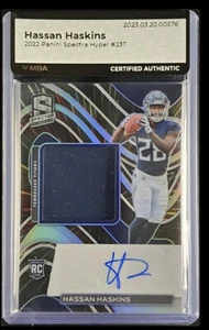 2022 PANINI SPECTRA HYPER HASSAN HASKINS ROOKIE PATCH AUTO /75 Certified Auth - Picture 1 of 5