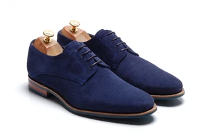 BARKER Creative Navy Blue Suede Derby Shoes: `Max` UK 8,5 FX US 9,5 EU 42,5 - Bild 1 von 11