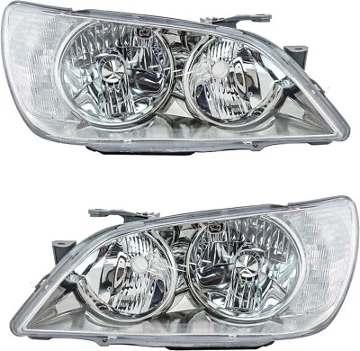 2001-2005 Factory Chrome OE Headlight Assembly Pair for Lexus IS300 Left+Right - Image 1 of 4