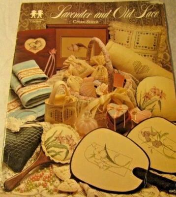 Cross Stitch Vanessa Ann Collection Lavender and old lace Vintage 1981 booklet - Image 1 of 3