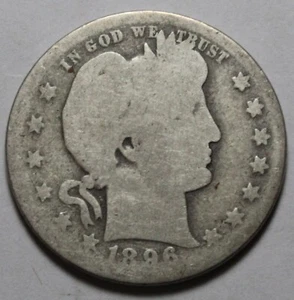 1896 O Barber Quarter PH149 - Imagen 1 de 2
