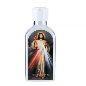 Divine Mercy Weihwasserflasche (N7831) fasst 6 Unzen - Flip Top - Schraubverschluss - 4 1/2" - Bild 1 von 3