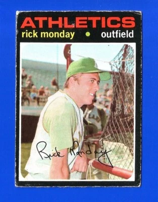 1971 OPC O-Pee-Chee SET BREAK #135 RICK MONDAY (PL) OAKLAND ATHLETICS (SB2) - Image 1 of 2