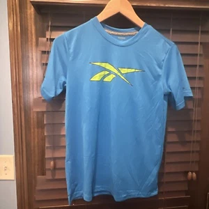 Reebok Youth L Blue Tee Shirt Large Boys Playdry - Picture 1 of 6