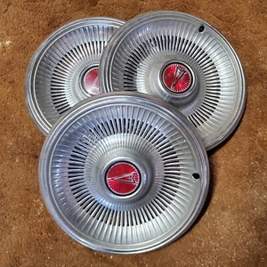 (QTY 3) 1978 1979 PONTIAC OEM 14" HUBCAP WHEEL COVER GRAND LEMANS WAGON USED - Picture 1 of 12