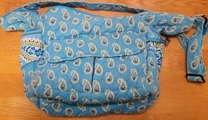 Vera Bradley Shoulder Bag – Retired Bermuda Blue Pattern | New & Never Used Soft - Picture 1 of 15