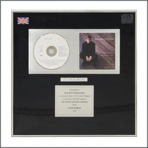Elton John Love Songs 1997 3x Platinum Sales Award (UK) - Bild 1 von 1
