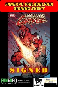 EDDIE BROCK CARNAGE #3 MARVEL RAW W/COA FANEXPO IBAN COELLO SIGNED PRESALE NM - Picture 1 of 1