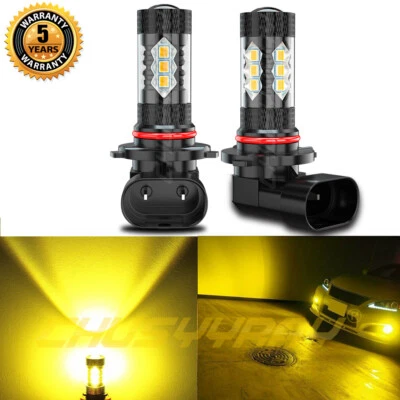 For Dodge RAM 1500 2500 3500 03-2018 H10 LED Front Fog Light Golden Yellow Bulbs - Image 1 of 4