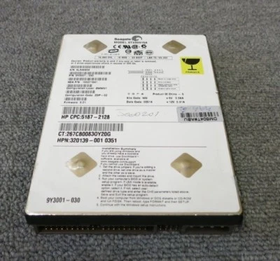 Seagate ST340015A 9Y3001-030 Barracuda 5400.1 40GB 5400RPM 2MB 3.5" Internal HDD - Image 1 of 4