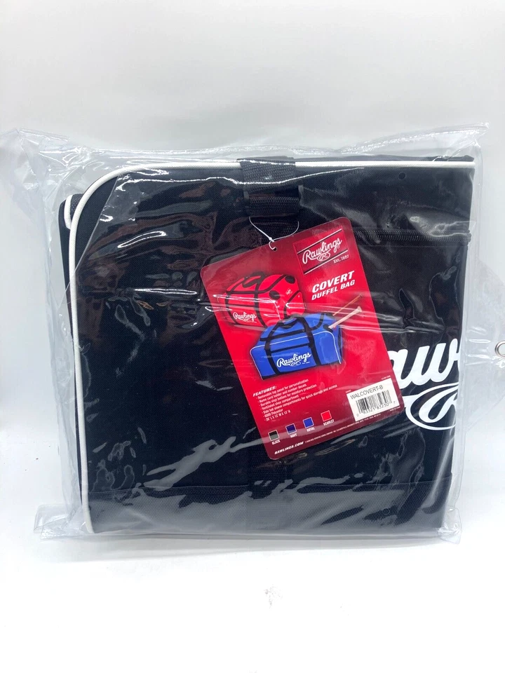 Спортивная сумка Rawlings Covert Player, черная, 26 дюймов в длину x 13 дюймов в ширину x 13 дюймов в высоту - Изображение 1 из 2