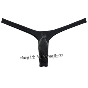 Para hombres Brillante Tanga de Bikini Ropa Interior Sexy Cuerda G Correa Mínima Coverae T-Back - Imagen 1 de 69
