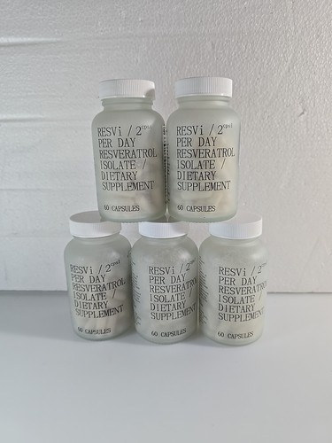 LOT of 5 Bottles FOREVER YOUNG RESVi 600 mg Trans Resveratrol ...