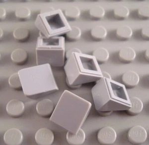 LEGO Lot of 6 Light Bluish Gray 1x1x2/3 Mini Slope Pieces - Picture 1 of 1