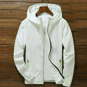 Men Waterproof Rain Jacket Hooded Breathable Lightweight Windbreaker Outwear - Picture 1 of 19