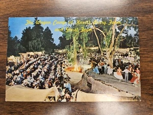 Knott’s Berry Farm Wagon Camp Postcard 1960s Chrome Square Dance Ghost Town CA - Picture 1 of 2
