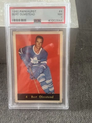 1960 Parkhurst Bert Olmstead #4 NM 7 HOF - Image 1 of 2