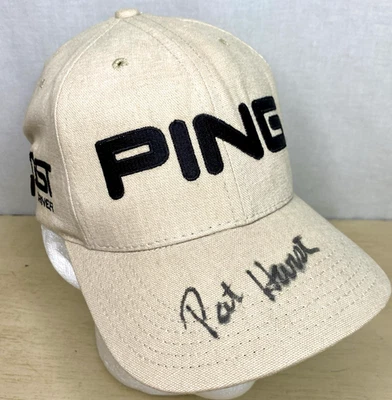 PING Hat Pat Hurst LPGA Tour Hard Signature Autograph Golfer Cap Woman Golf - Image 1 of 4
