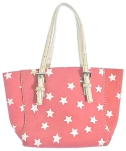 AMANTES AMENTES Tote Bags PinkxWhite(Star Pattern) 2200617136231 - Picture 1 of 6