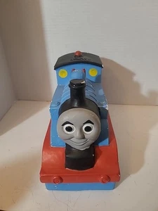 Vintage 80’s 90’s Thomas The Train Piggy Bank Sealed W/ Money Inside - Picture 1 of 6