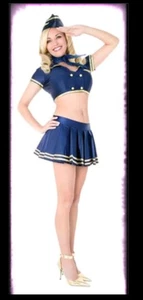 playboy Costume Collection Airline Stewardess Costume - Picture 1 of 9