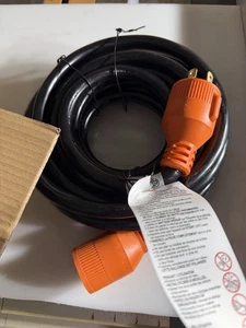 Ficstar 25’ 30 Amp Generator Cord 10 Gauge 4 Prong - Picture 1 of 4