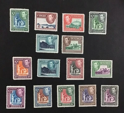 San Vicente 1938-1947 VF-XF MNH Sc#141-151, CV $55 Foto 1 de 2