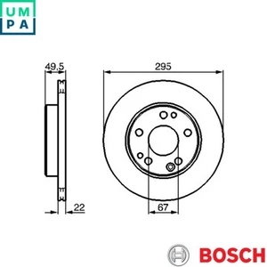 2x BRAKE DISC 0 986 478 525 FOR MERCEDES-BENZ 124/Convertible/T-Model E-CLASS - Picture 1 of 6