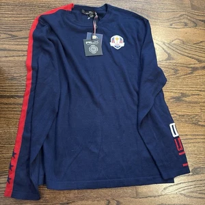 Maglione Ralph Lauren RLX 2016 Ryder Cup golf lana USA girocollo maglia pullover L - Foto 1 di 10