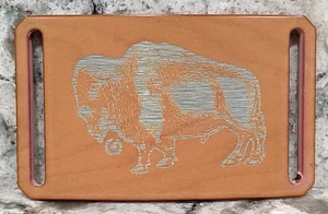 GRIP6 HEBILLA DE CINTURÓN - BISONTE / BÚFALO AMERICANO - ASPECTO MADERA DE ARCE - 1,5 PULGADAS DE ANCHO - Imagen 1 de 7