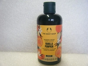 BODY SHOP " VANILLA PUMPKIN " 250 ml SHOWER GEL - NEW - Picture 1 of 2