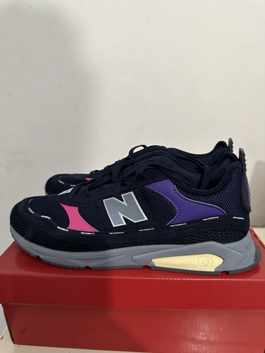 SCARPE DA GINNASTICA NEW BALANCE X RACER 10 5 UK PALESTRA CORSA (VIOLA ROSA GIALLO)