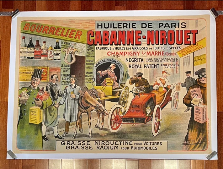 affiche ancienne,vintage French Posters.affiche Automobile - Photo 1/1