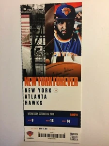 NEW YORK KNICKS VS ATLANTA HAWKS OCTOBER 16, 2019 TICKET STUB - Picture 1 of 1