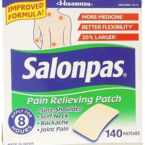 Salonpas Pain Relieving Patch - dq3fc Pack of 2Pack (140 Patches) - Picture 1 of 1
