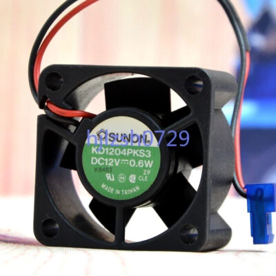 1pc SUNON KD1204PKS3 4CM 4020 12V 0.6W 2-wire Ooling Fan - Image 1 of 3