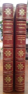 Barchester Towers TROLLOPE Moroccan Leather Gilt Binding 1953 2 Volumes - Picture 1 of 10