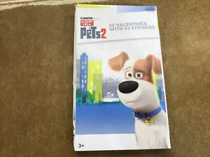 Lot of 2 Secret Life Of Pets 2 32ct Deluxe Valentines With Stickers - Picture 1 of 1
