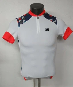 Pearl Izumi Short Sleeve Cycling Jersey Polyester Size 10 1/2 Zip Vintage Retro - Picture 1 of 5