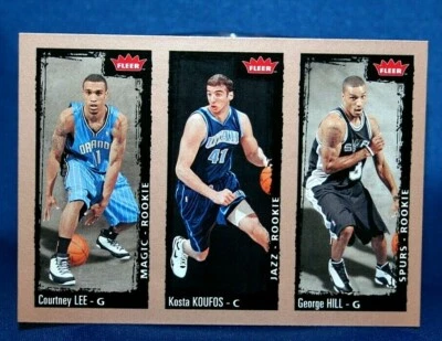 2008-09 Fleer Courtney Lee Kosta Koufos George Hill Rookie Card #243 - Image 1 of 2
