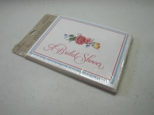 New! Vintage Hallmark Bridal Shower Retro Wedding 8 Party Invitations nip - Picture 1 of 3