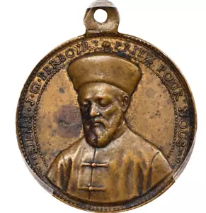 1889 China -France Beatification of Jean Gabriel Perboyre Bronze Medal PCGS AU - Picture 1 of 4