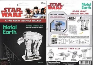 Metal Earth Star Wars The Last Jedi AT-M6 Heavy Assault Walker Model Kit MMS285 - Picture 1 of 2